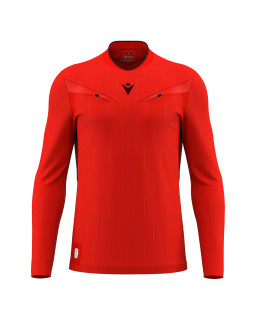 Macron Mendez Eco - profesjonalna czerwona koszulka sędziowska