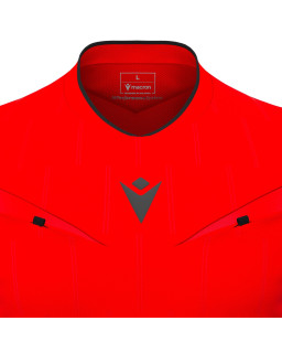 Macron Mendez Eco - profesjonalna czerwona koszulka sędziowska