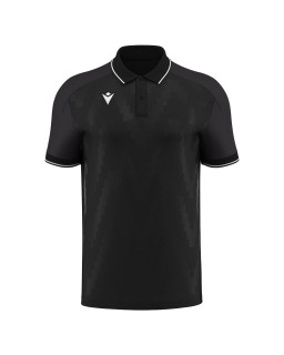 Macron Polo Echoes czarna – sportowa koszulka polo | Macron Polska