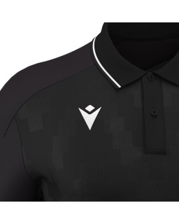 Macron Polo Echoes czarna – sportowa koszulka polo | Macron Polska