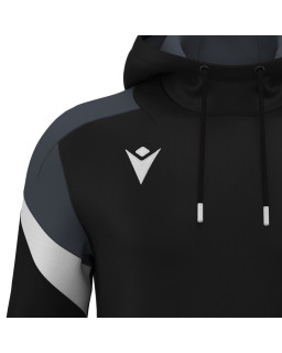 Czarna bluza z kapturem Macron Alchemist | RED BOX