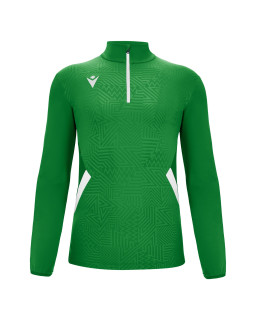 Bluza treningowa Macron Fraser zielona - zamek 1/4 | REDBOX