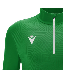 Bluza treningowa Macron Fraser zielona - zamek 1/4 | REDBOX