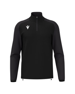 Bluza treningowa Macron Isen czarna 1/4 zip - bluza sportowa