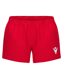 Damskie spodenki rugby Macron czerwone – meczowe, wytrzymałe