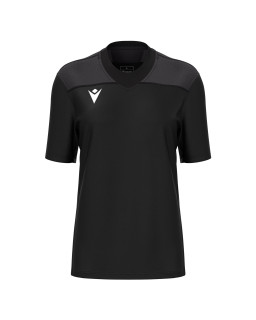 Koszulka rugby damska Macron Beryl czarna - meczowa, wytrzymała