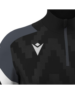 Czarna bluza Macron Starfall z zamkiem 1/4– treningowa bluza sportowa