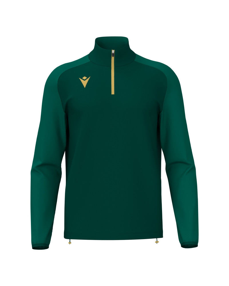 Bluza treningowa Macron Isen 1/4 zip - butelkowa zieleń