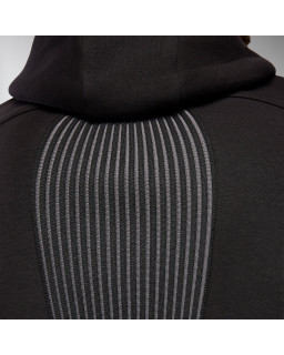 Czarna bluza Macron ATH ICON Midnight Hooded - bluza sportowa premium