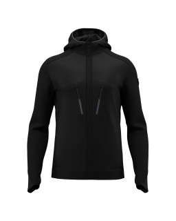Bluza Macron ATH ICON Awer Hooded Full Zip czarna – sportowa bluza