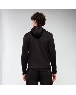 Bluza Macron ATH ICON Awer Hooded Full Zip czarna – sportowa bluza
