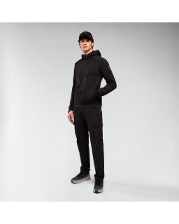 Bluza Macron ATH ICON Awer Hooded Full Zip czarna – sportowa bluza