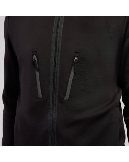 Bluza Macron ATH ICON Awer Hooded Full Zip czarna – sportowa bluza