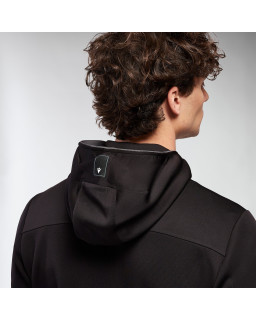 Bluza Macron ATH ICON Awer Hooded Full Zip czarna – sportowa bluza
