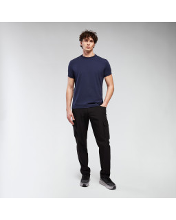 Granatowa koszulka Macron ATH Icon Everchill – slim fit | REDBOX.pl
