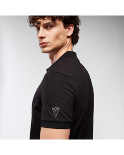 Czarna koszulka polo Macron ATH Icon Radiant – premium styl i komfort