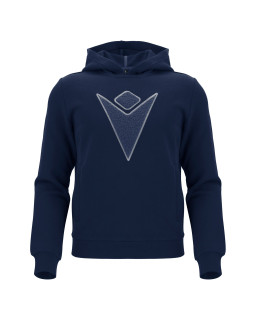 Bluza z kapturem Macron Dynamic granatowa - sportowa bluza | RED BOX
