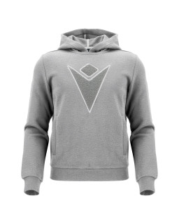 Bluza z kapturem Macron Dynamic szara - sportowa bluza | RED BOX
