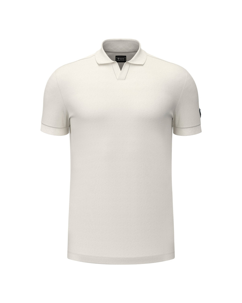 Biała koszulka polo Macron ATH Icon Radiant – premium styl i komfort