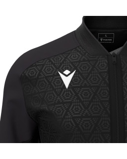 Czarna bluza reprezentacyjna Macron Morpheus| Bluza sportowa na zamek