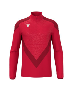Bluza Macron Yaruga 1/4 Zip czerwona| Bluza treningowa