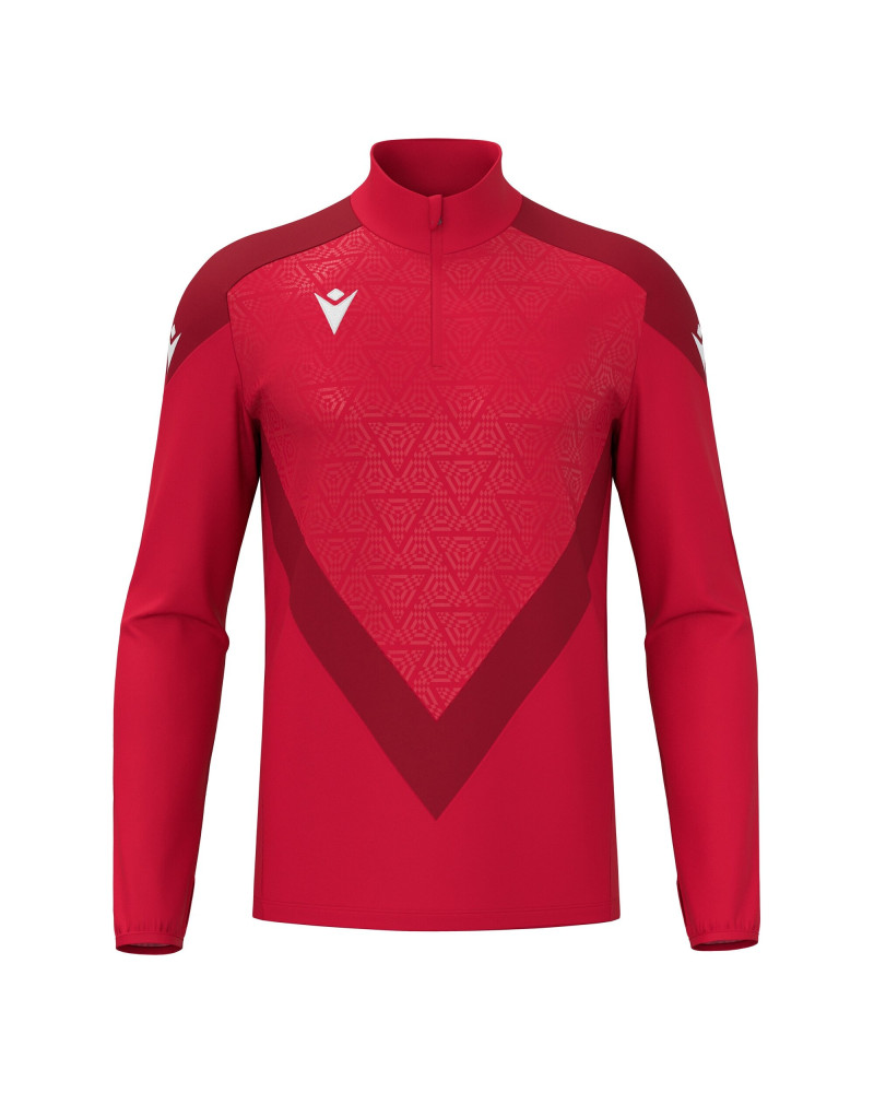 Bluza Macron Yaruga 1/4 Zip czerwona| Bluza treningowa