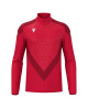 Bluza Macron Yaruga 1/4 Zip czerwona| Bluza treningowa