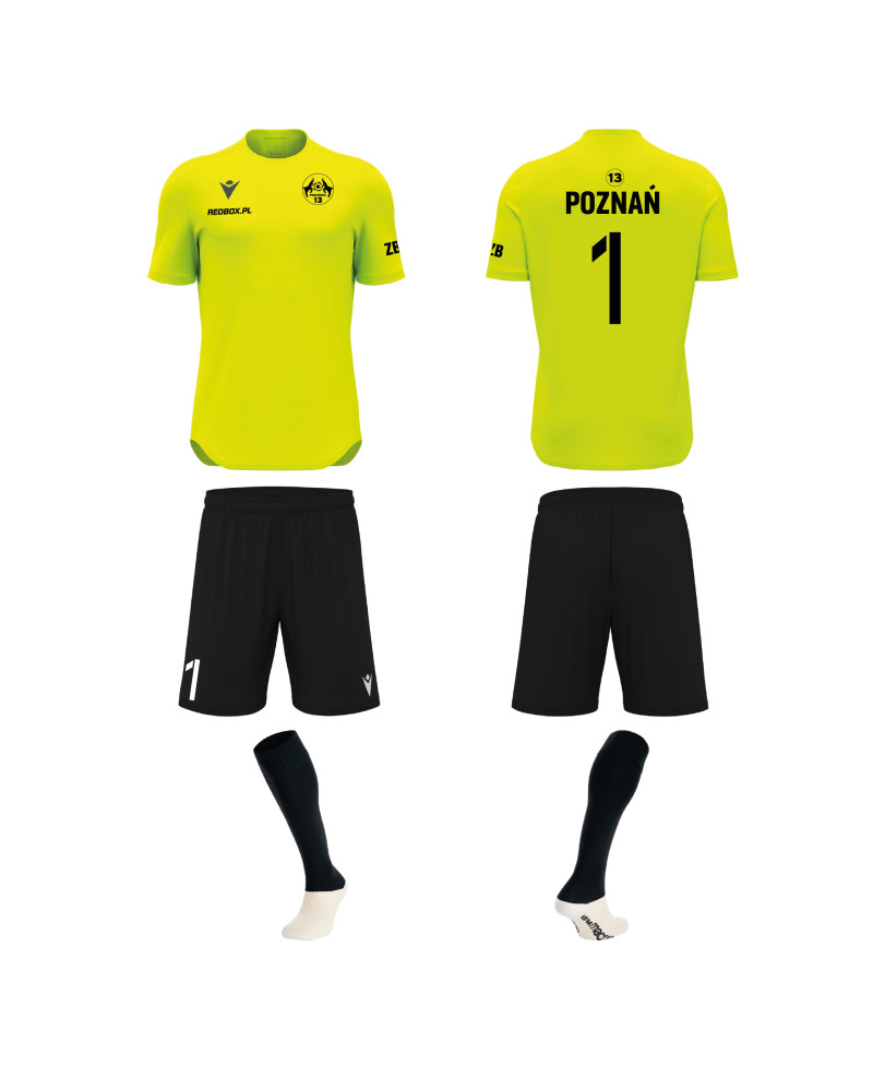 Komplet bramkarski Macron SKS 13 Poznań - cytrynowy