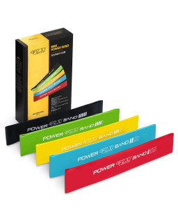 Zestaw 5 gum do ćwiczeń MINI POWER BAND 4FIZJO krótkich oporowych