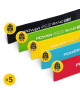 Zestaw 5 gum do ćwiczeń MINI POWER BAND