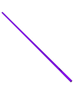 Laska treningowa RBSPORT 160 cm fioletowa