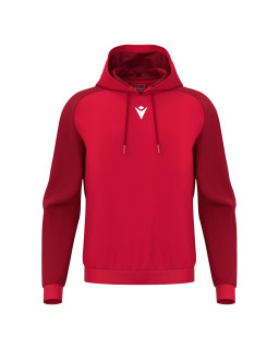 Czerwona bluza z kapturem Macron Horn | RED BOX