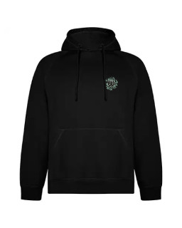 Czarna bluza Hoodie Warta Poznań logo