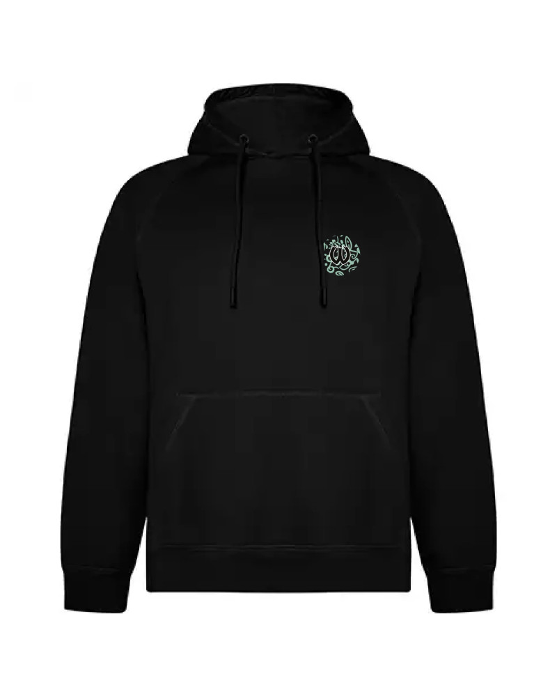 Czarna bluza Hoodie Warta Poznań logo