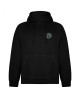 Czarna bluza Hoodie Warta Poznań logo