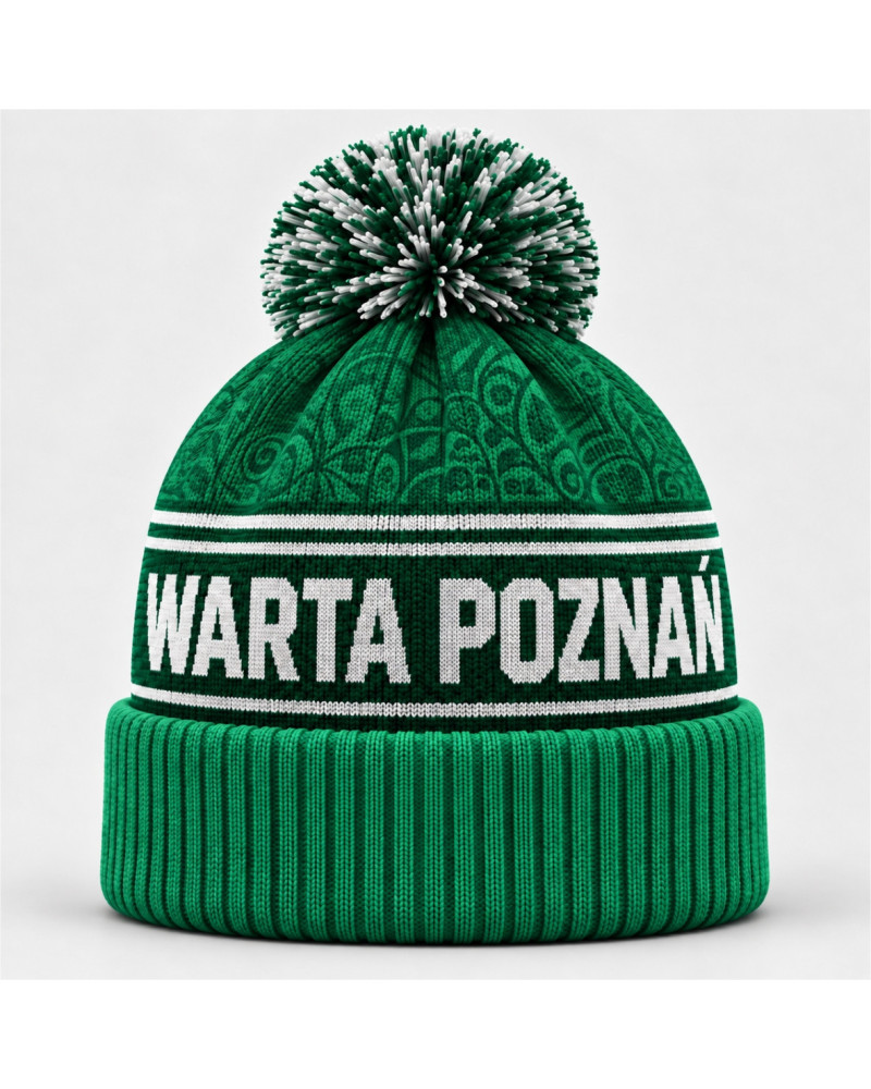 Czapka zimowa z pomponem Warta Poznań | RED BOX