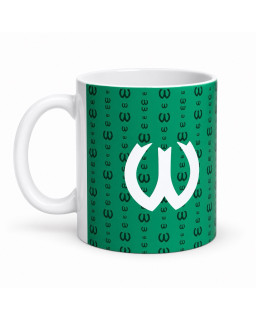 Zielony kubek Warta Poznań z logo W | RED BOX