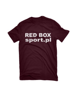 Koszulka bawełniana RED BOX - bordowa
