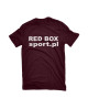 Koszulka bawełniana RED BOX - bordowa